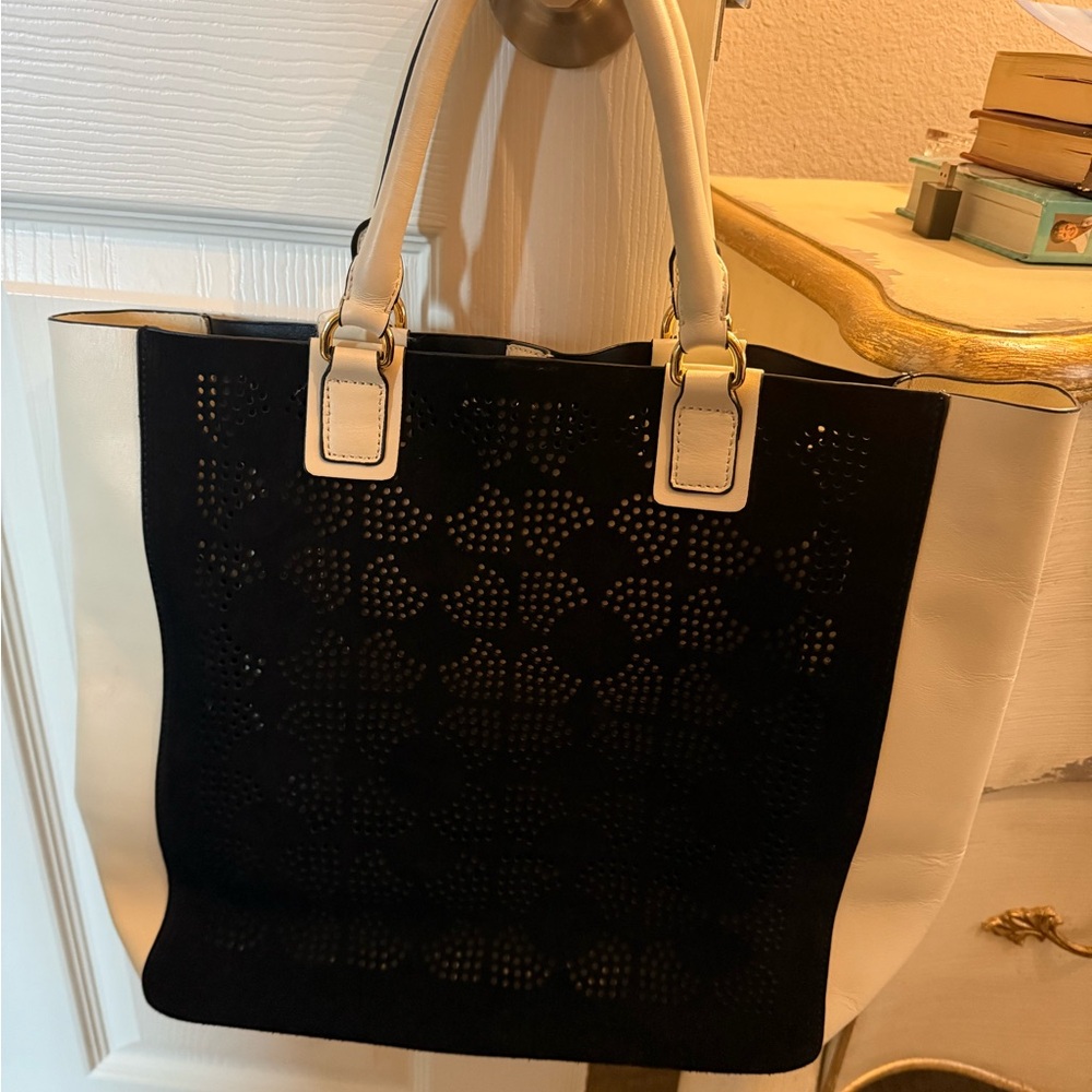 Elegant Black and White Tote Bag